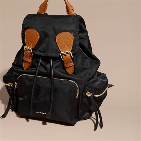 burberry the medium rucksack in nylon and leather|Burberry The Medium Rucksack in Technical Nylon .